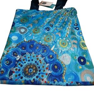 Australian Aboriginal boho style lined cloth bag